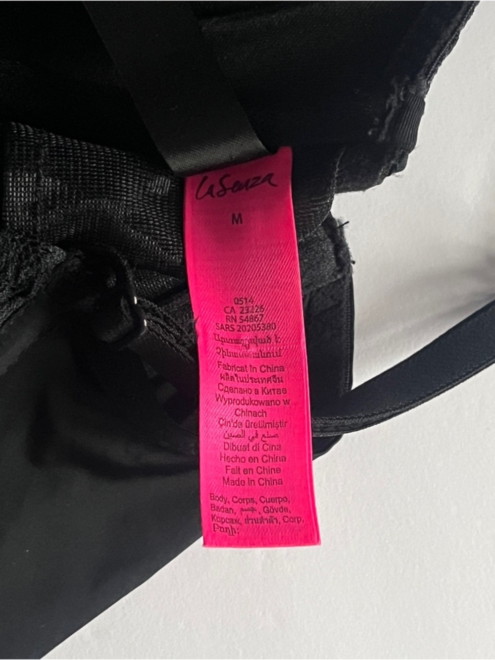 La SENZA Black Strappy Teddy / Blue Chemise / Black Lace Corset Size Medium Lot - Picture 16 of 16